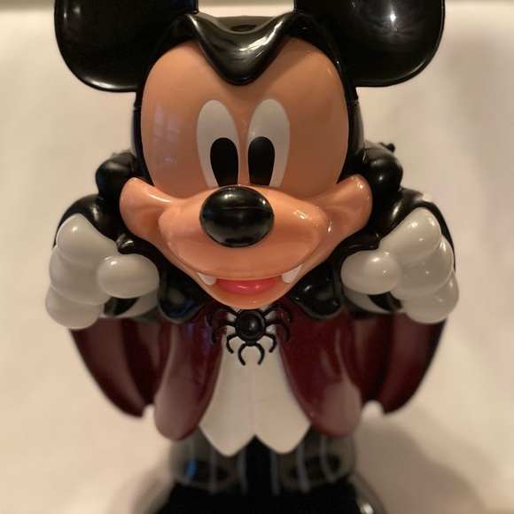 EUC Vampire Mickey Popcorn Bucket Glow in the Dark* Walt Disney Parks Halloween! - Picture 3 of 14